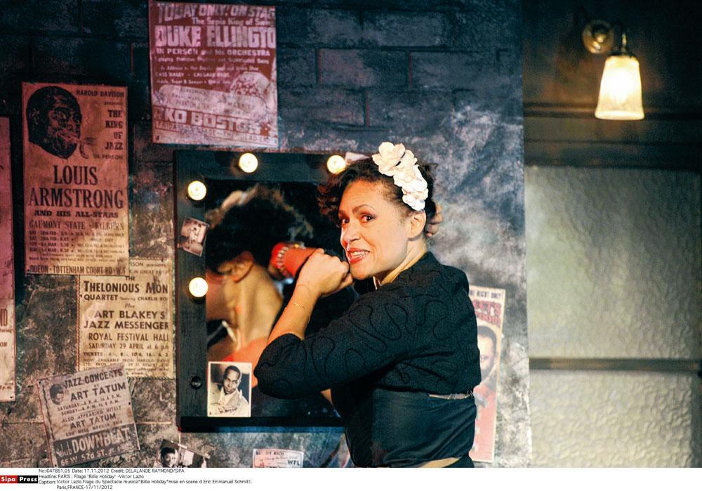 En janvier 2013, au théâtre Rive gauche, à Paris, Lazlo joue un spectacle basé sur vingt chansons de Billie Holiday.