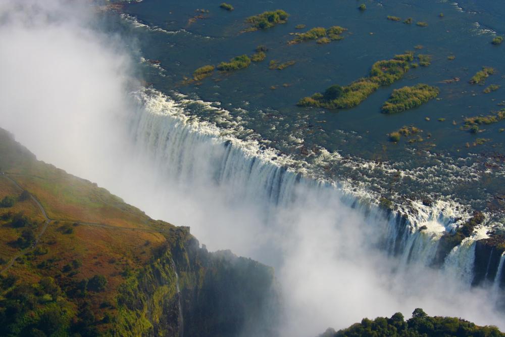 Zo zouden de Victoria Falls eruit moeten zien.