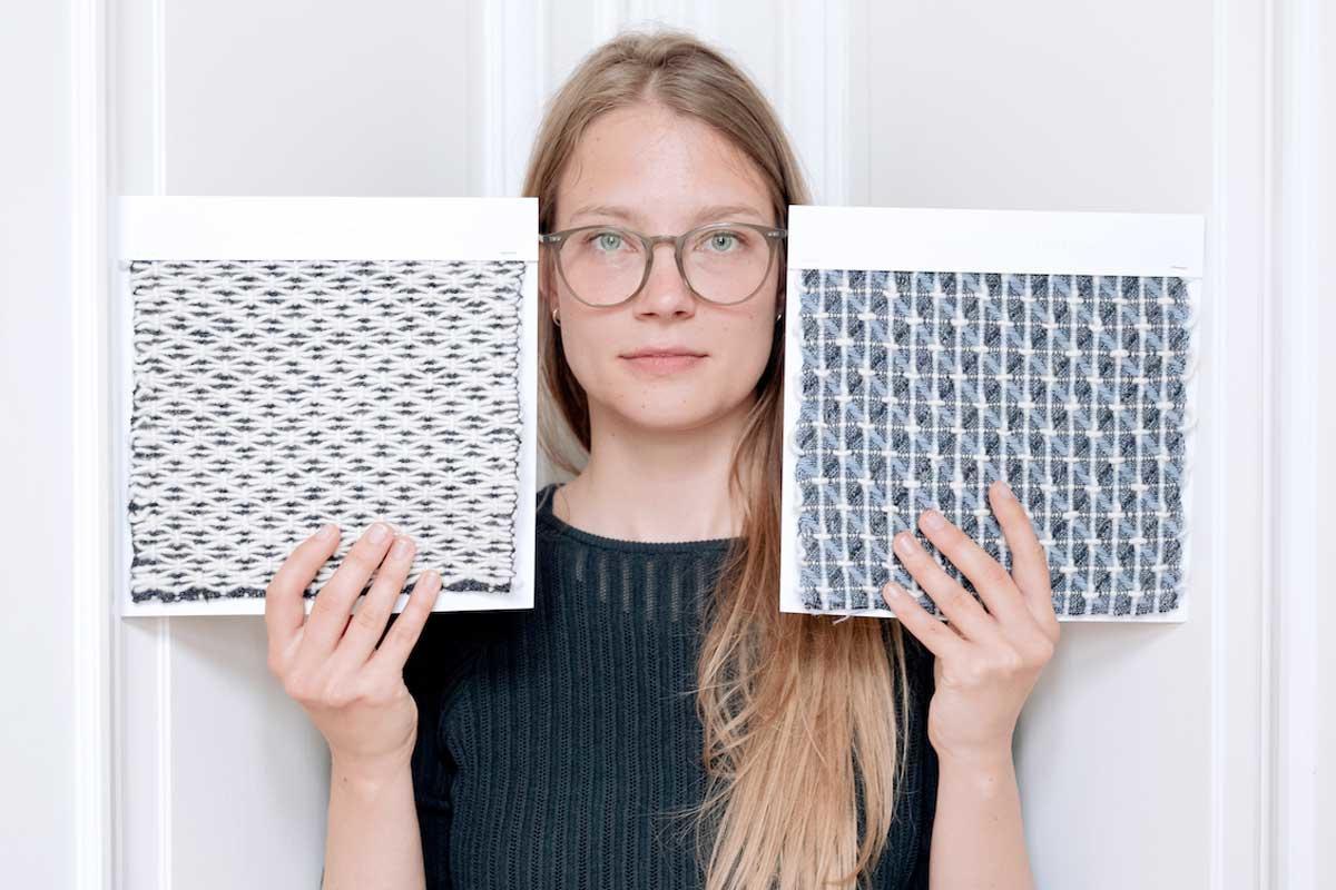 Esther Van Schuylenbergh ontwikkelde een op zichzelf staande akoestische wand in 3D textiel