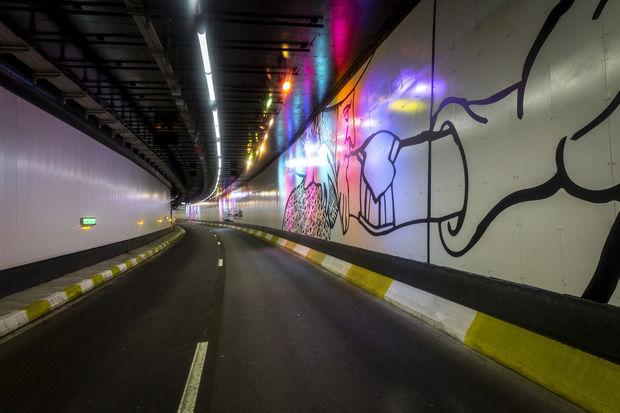 Le tunnel Porte de Hal rénové rouvert après une rave party (photos et vidéo)