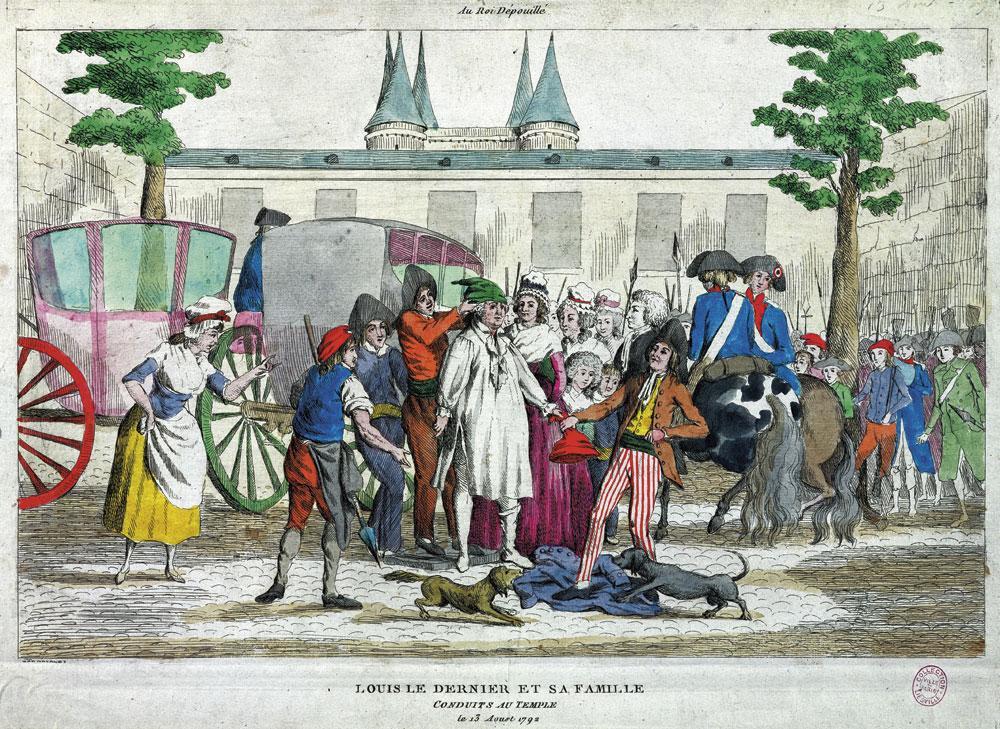 Le 10 août 1792, Louis XVI et sa famille sont capturés par les sans-culottes. Six mois plus tard, la guillotine fera son office. Le roi sera décapité.