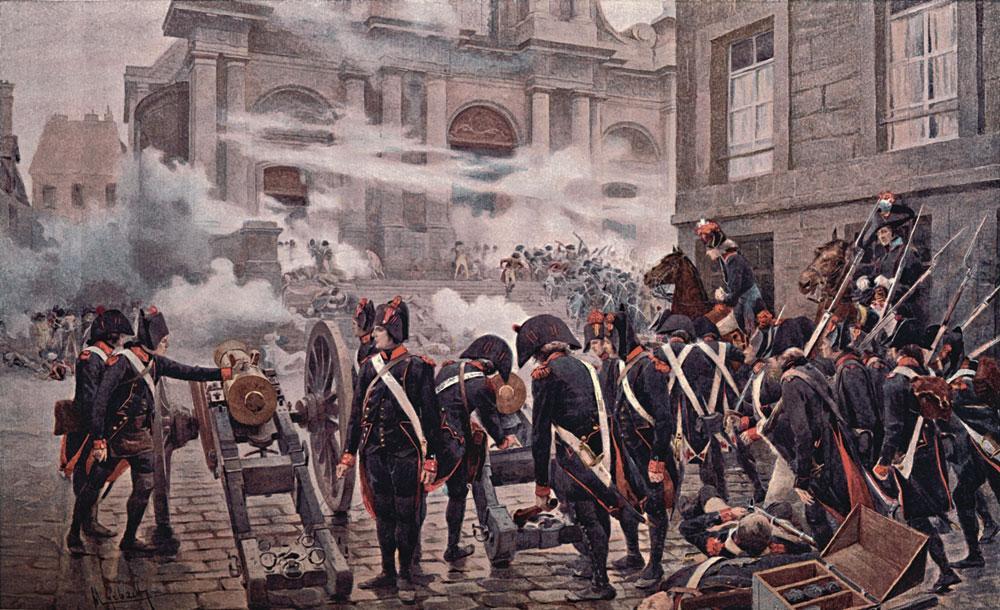 Le grand tournant de la destinée de Napoléon survient lorsque, le 5 octobre 1795, il réprime sans compassion la rébellion des royalistes.