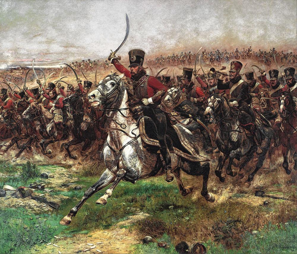 Vive l'empereur !, Edouard Detaille, 1891. Après la défaite de Friedland en 1807, Napoléon convainc le tsar Alexandre II, lors du congrès d'Erfurt en octobre 1808, d'adhérer au Blocus continental.