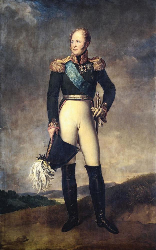 Le tsar Alexandre Ier, Stepan Shchukin, 1809. Le jeune tsar surnommé 