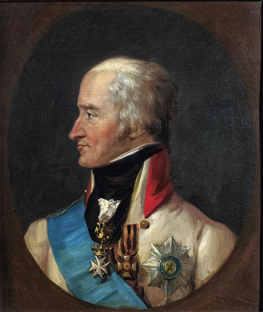 Le général Bennigsen, Peter Edward Stroehling, vers 1820. En 1807, Napoléon met la Russie à genoux à cause d'une erreur stratégique de Bennigsen.