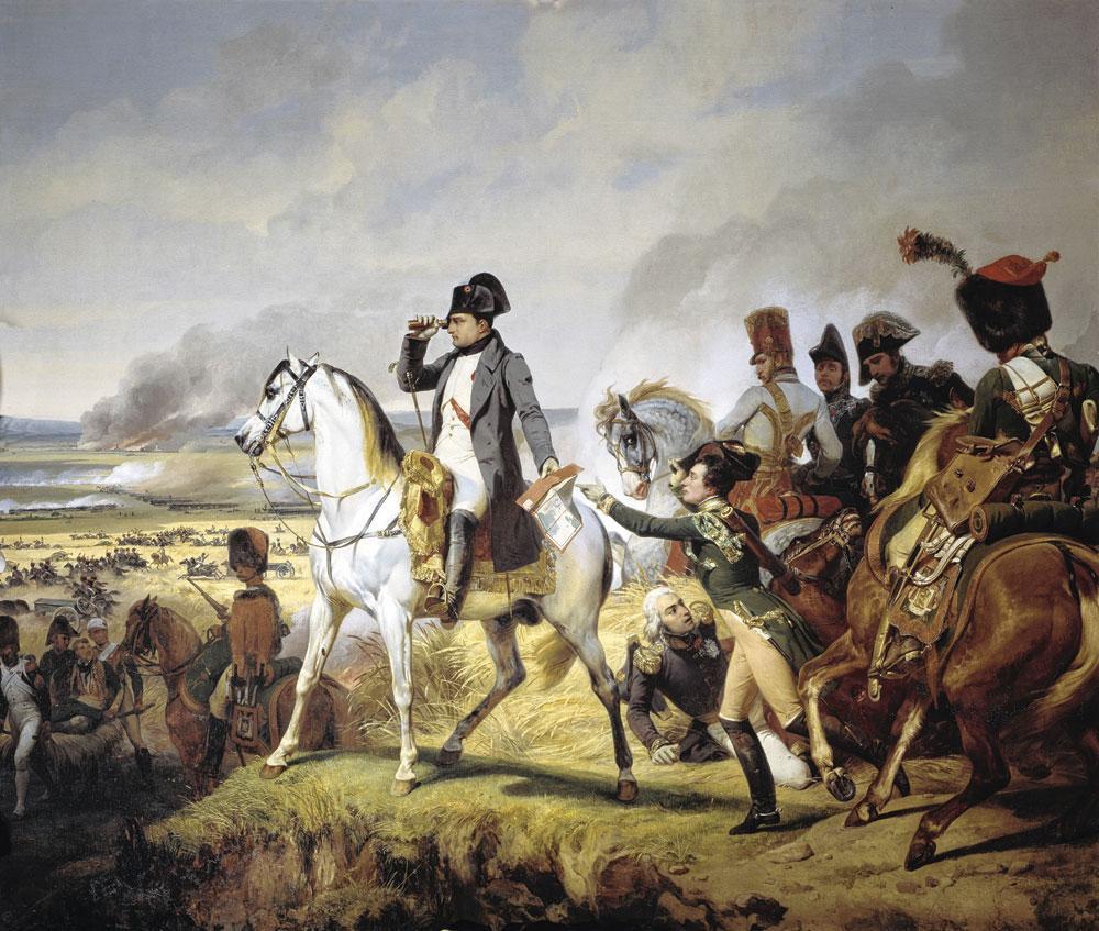 La bataille de Wagram le 6 juillet 1809, Horace Vernet. La défaite de l'Autriche a provoqué l'inquiétude des Russes et a porté un coup dur à l'alliance fragile avec les Français.