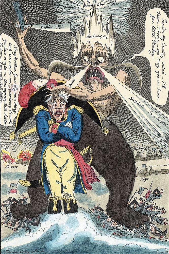 Si Napoléon avait vu cette caricature politique avant son invasion de la Russie, peut-être y auraitil réfléchi à deux fois.