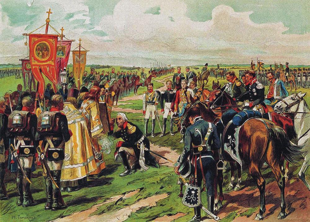 Maréchal Koutouzov à la bataille de Borodino, Nikolai Semyonovich, 1912. Le 7 septembre 1812, lors de la 