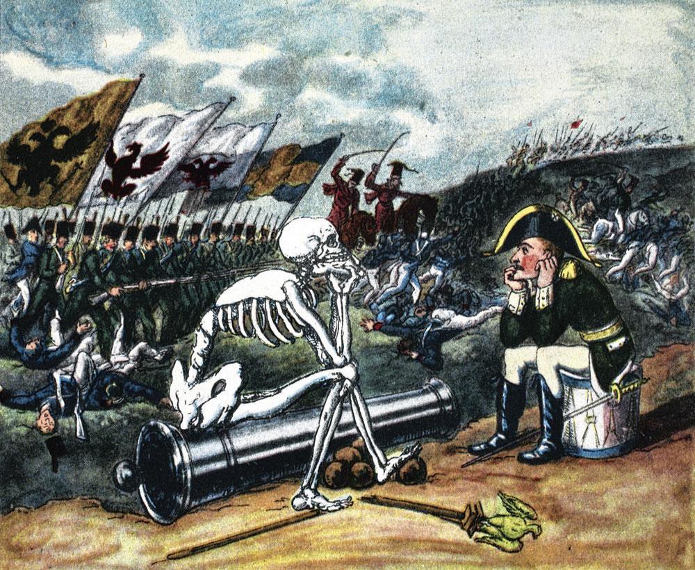 Napoléon peut bien regarder la mort en face. Ses campagnes ont coûté la vie à plus de 1 400 000 soldats. Ces desseins valaient-ils ce tribut en vies humaines ?