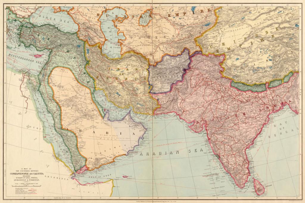 Carte d'Asie 1912
