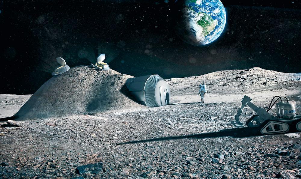 Après la phase de conquête, les grandes puissances spatiales espèrent installer des humains à la surface de la Lune.