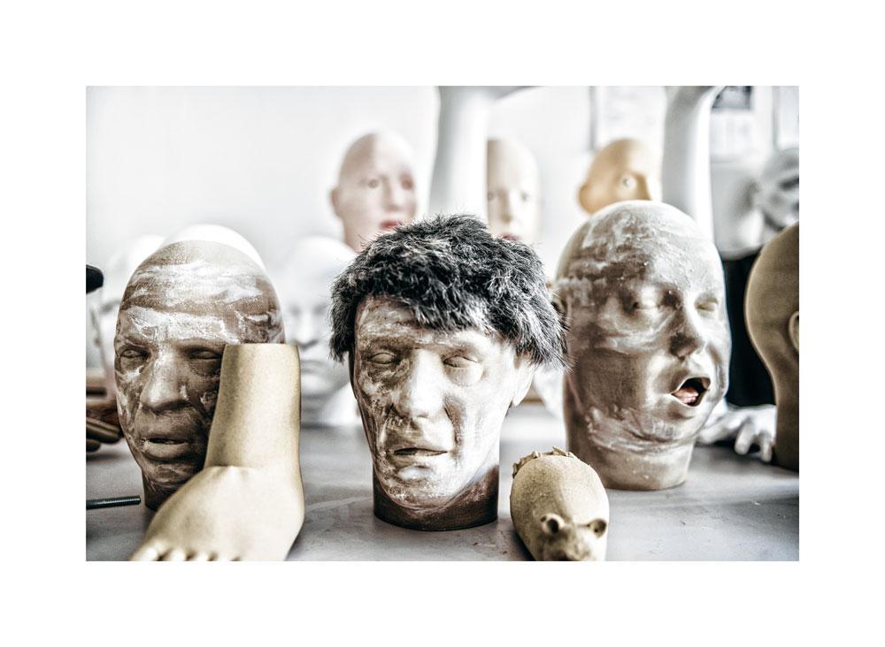 Des visages tout droits sortis d'imprimantes 3D.