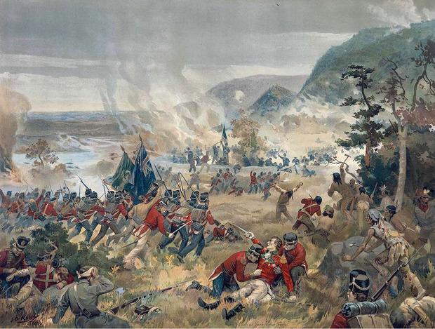 La bataille de Queenston Heights en 1812 fut une victoire importante pour les Britanniques. Des volontaires canadiens y ont joué un rôle important.