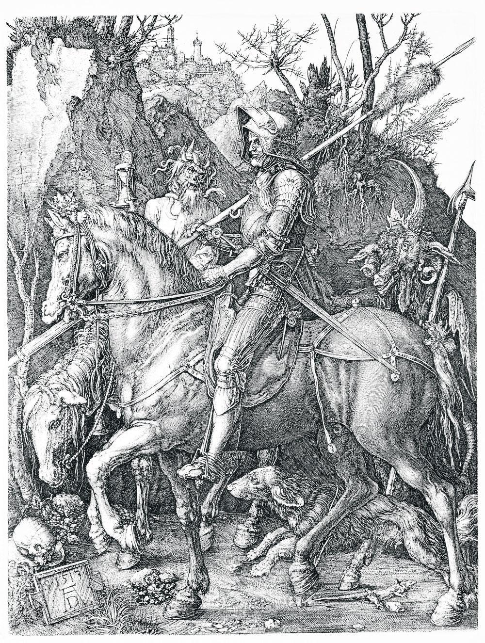 Le Chevalier, la Mort et le Diable, Albrecht Dürer, 1513.