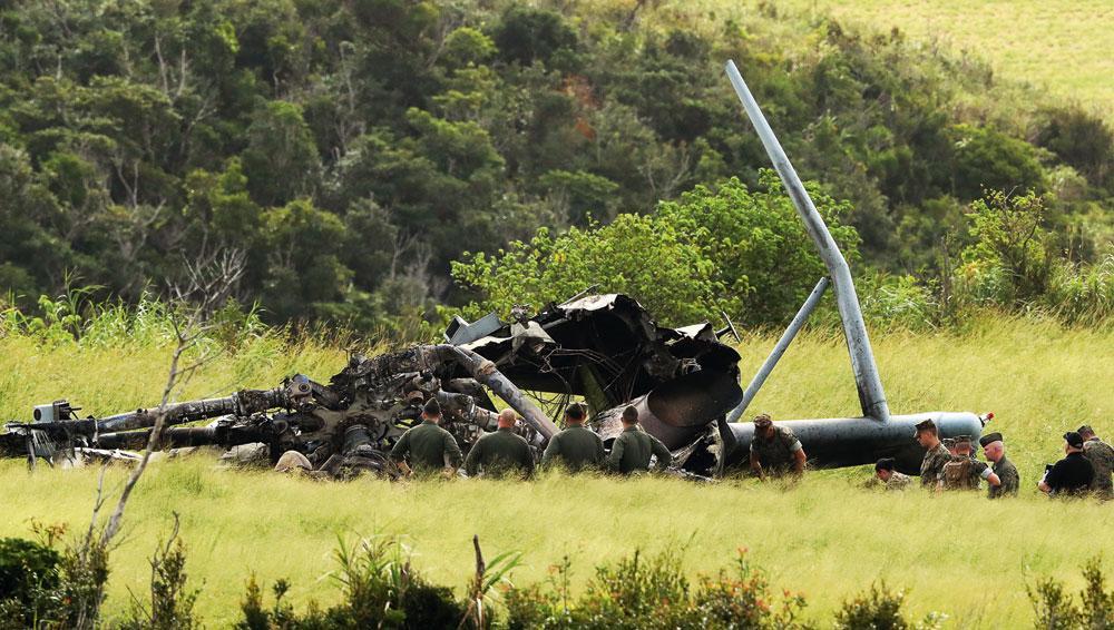 En 2017, un hélicoptère américain s'est écrasé dans le nord d'Okinawa, alimentant la colère de la population locale.