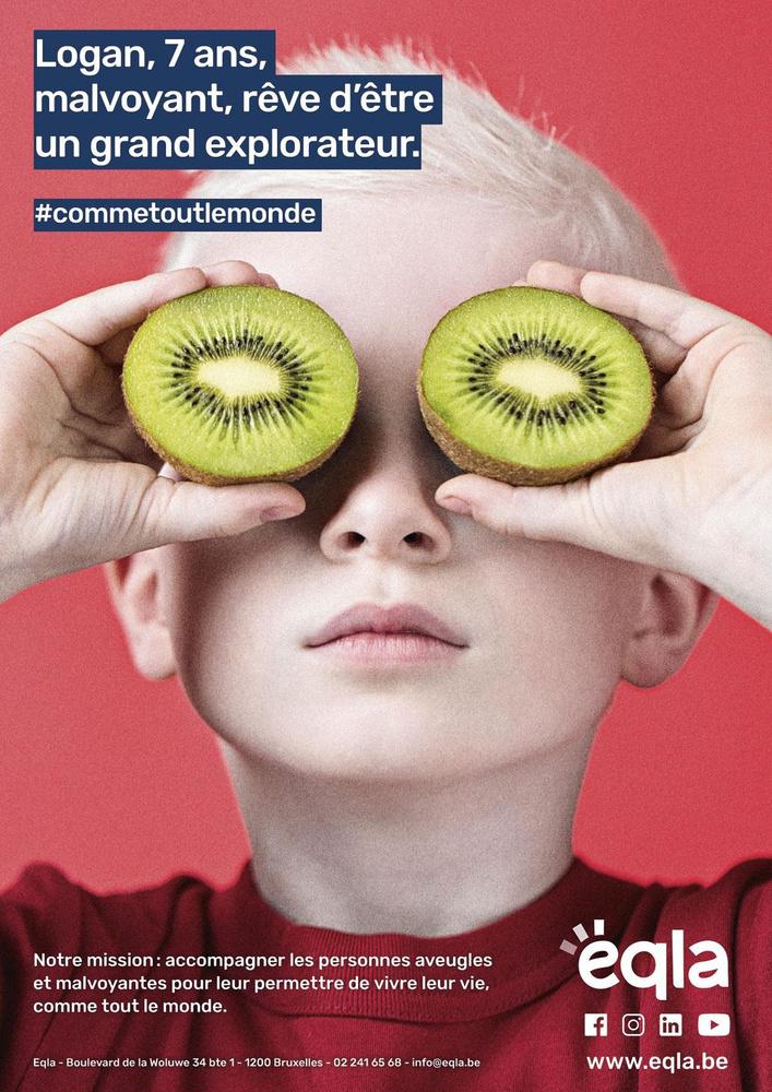 Eqla lance #commetoutlemonde, une campagne de sensibilisation à la déficience visuelle.