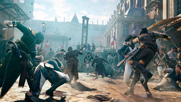 Assassin's Creed Unity, le jeu vidéo accusé de véhiculer une vision trop sanguinaire de la Révolution française.