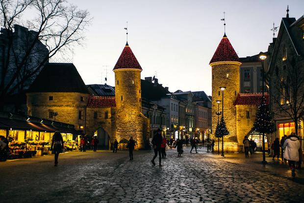 L'une des entrées de la ville médiévale de Tallinn.