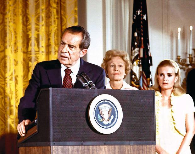 La famille Nixon, lors de ses 