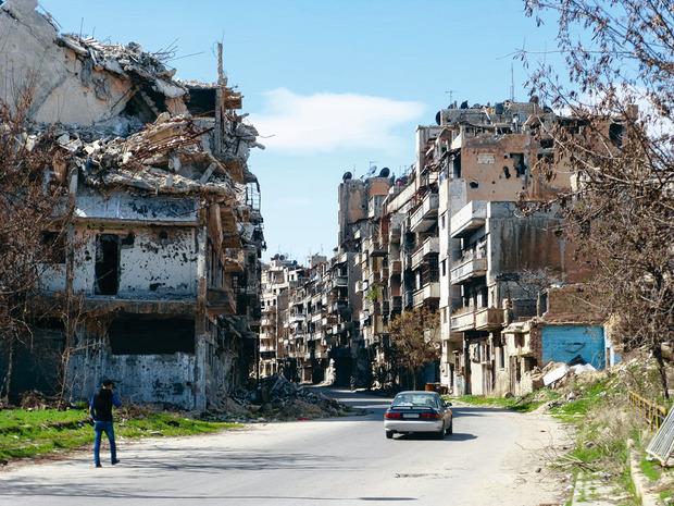 Homs dévastée : la reconstruction ne fait l'objet d'