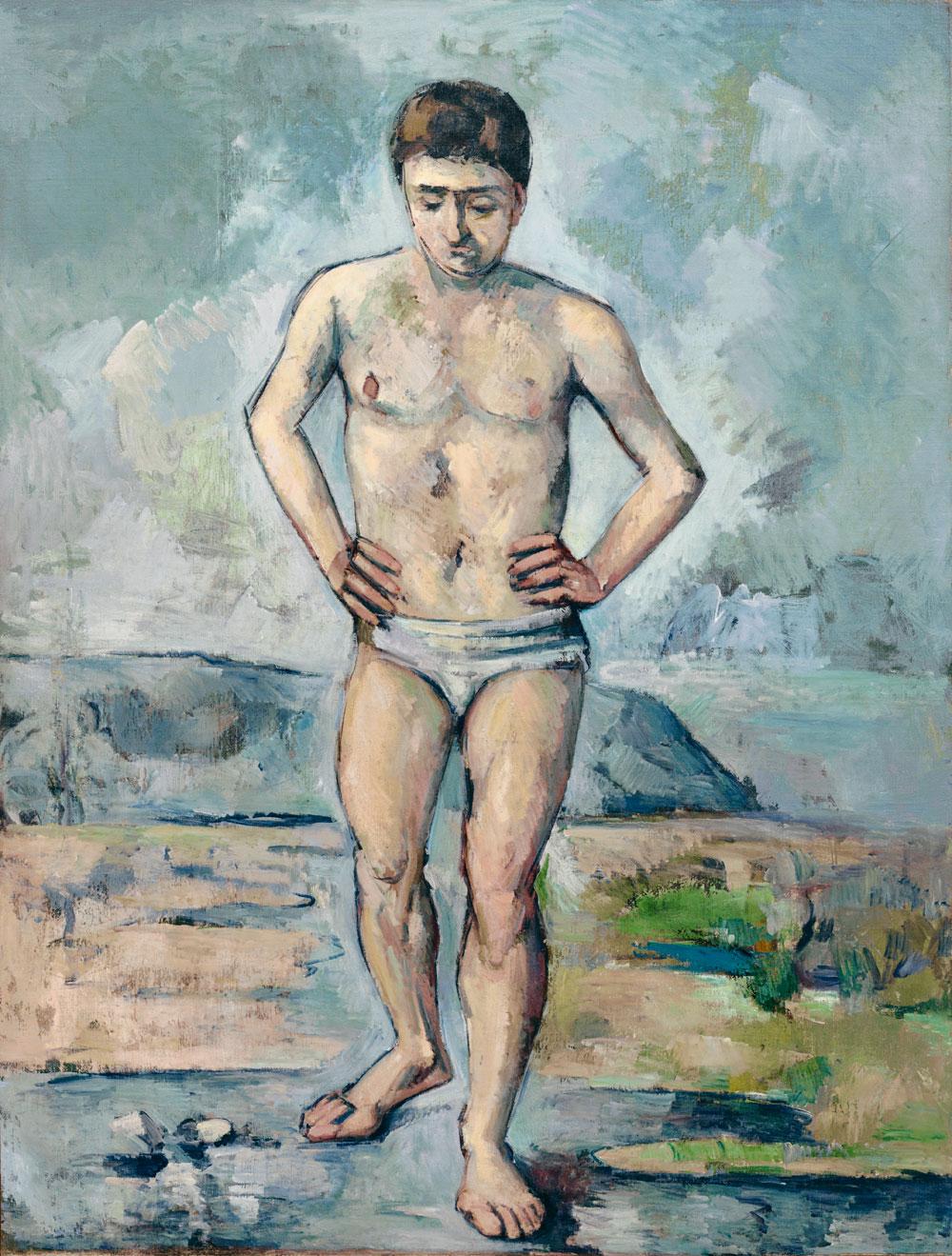 Le baigneur, Paul Cézanne, Vers 1885.