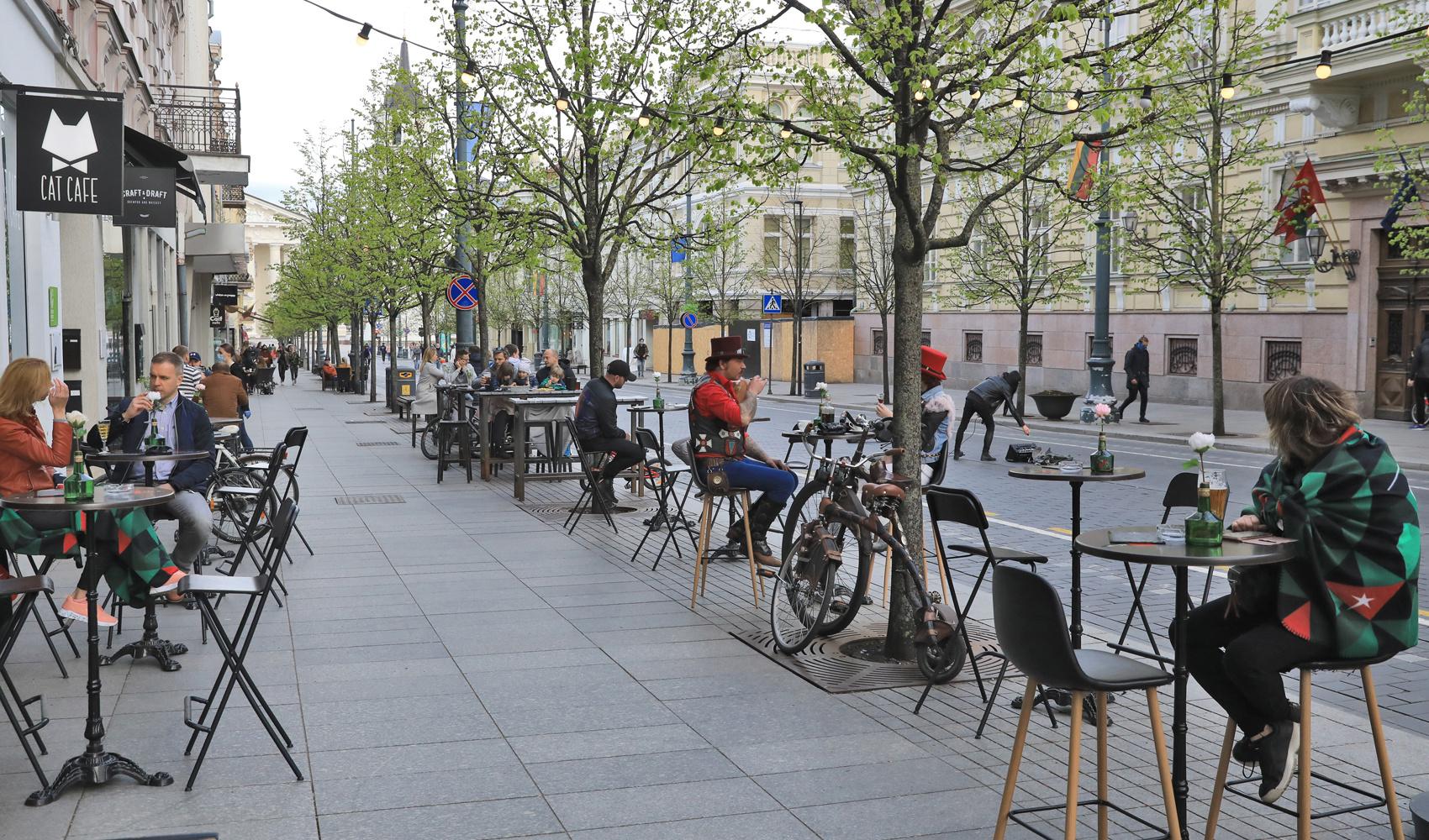 Terrasse à Vilnius