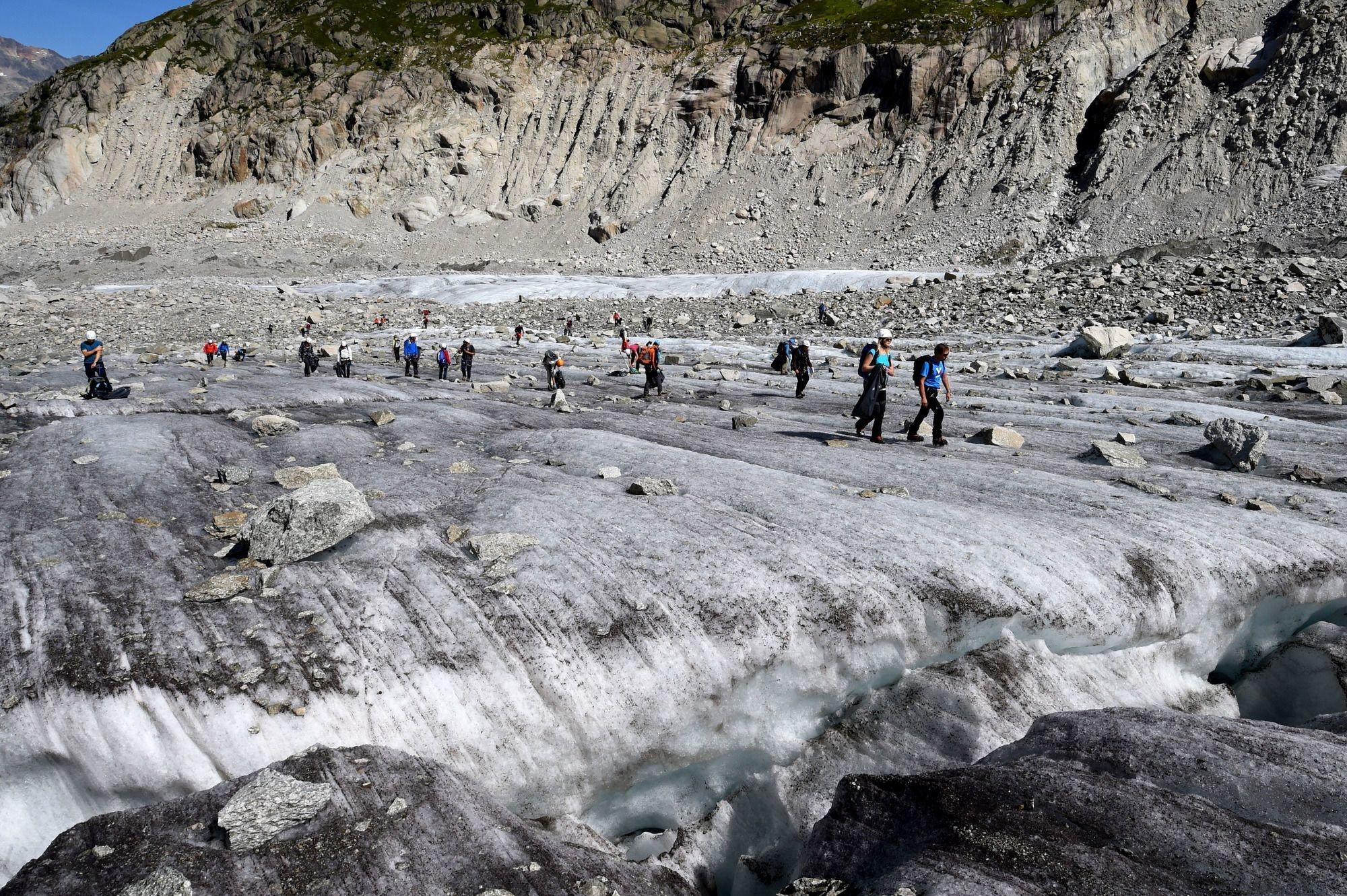 La Mer de Glace, à Chamonix, septembre 2016