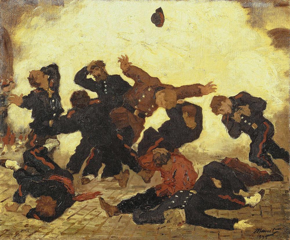 L'Explosion, Edouard Manet,  1871.