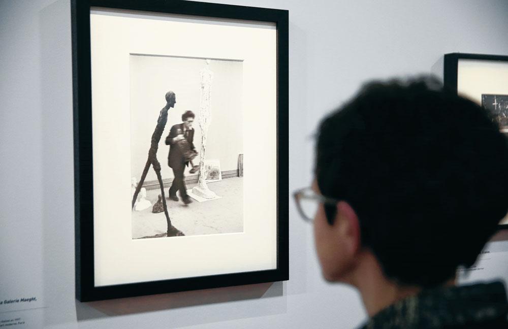 Alberto Giacometti, galerie Maeght, 1961, Paris par Henri Cartier-Bresson.