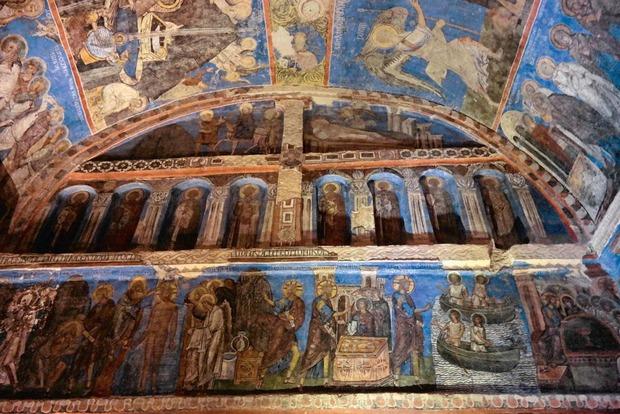 Les fresques de l'église Tokali kilise à Göreme, témoignages de l'art byzantin de la région.