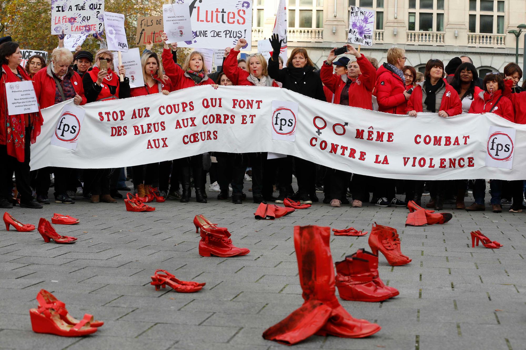 10.000 personnes marchent dans Bruxelles contre les violences faites aux femmes