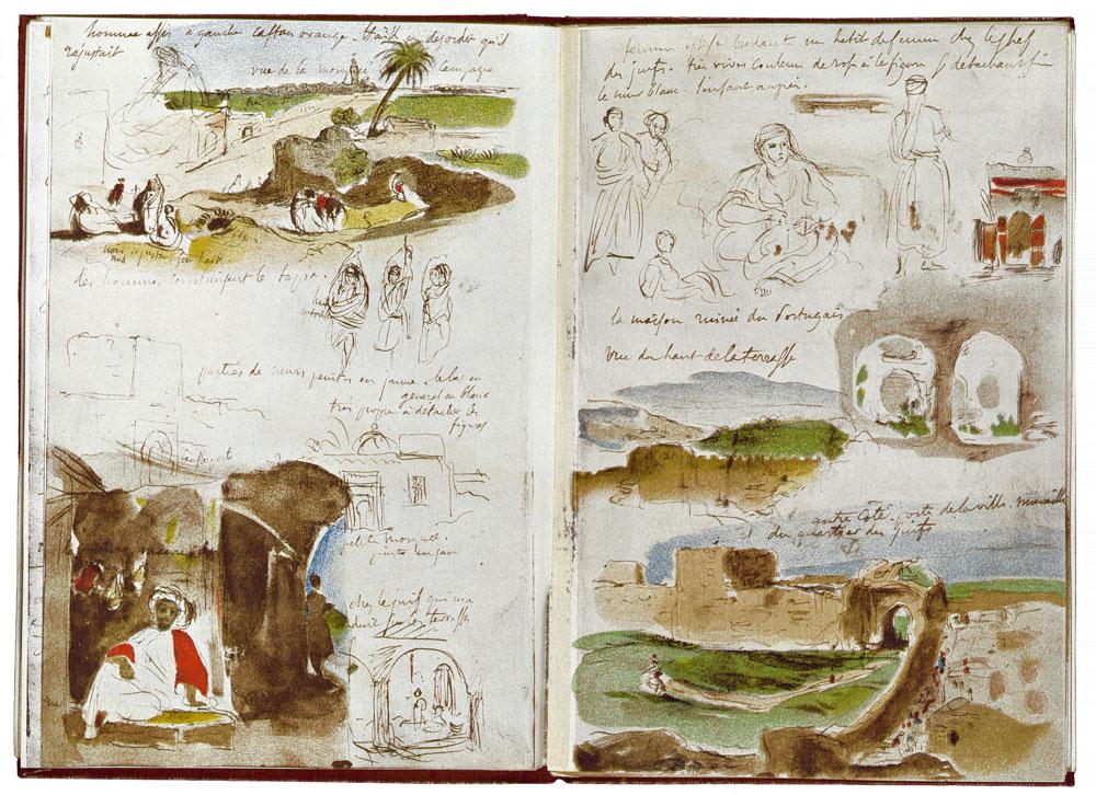 Carnet de voyage au Maroc, Eugène Delacroix, 1832.