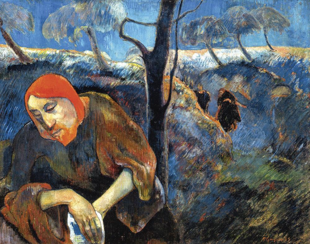 Dans Christ au jardin des Oliviers, 1889, Gauguin n'hésite pas à se peindre en Christ.