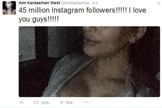 Avec une cour de 45 millions de followers, Kim Kardashian est la reine d'Instagram