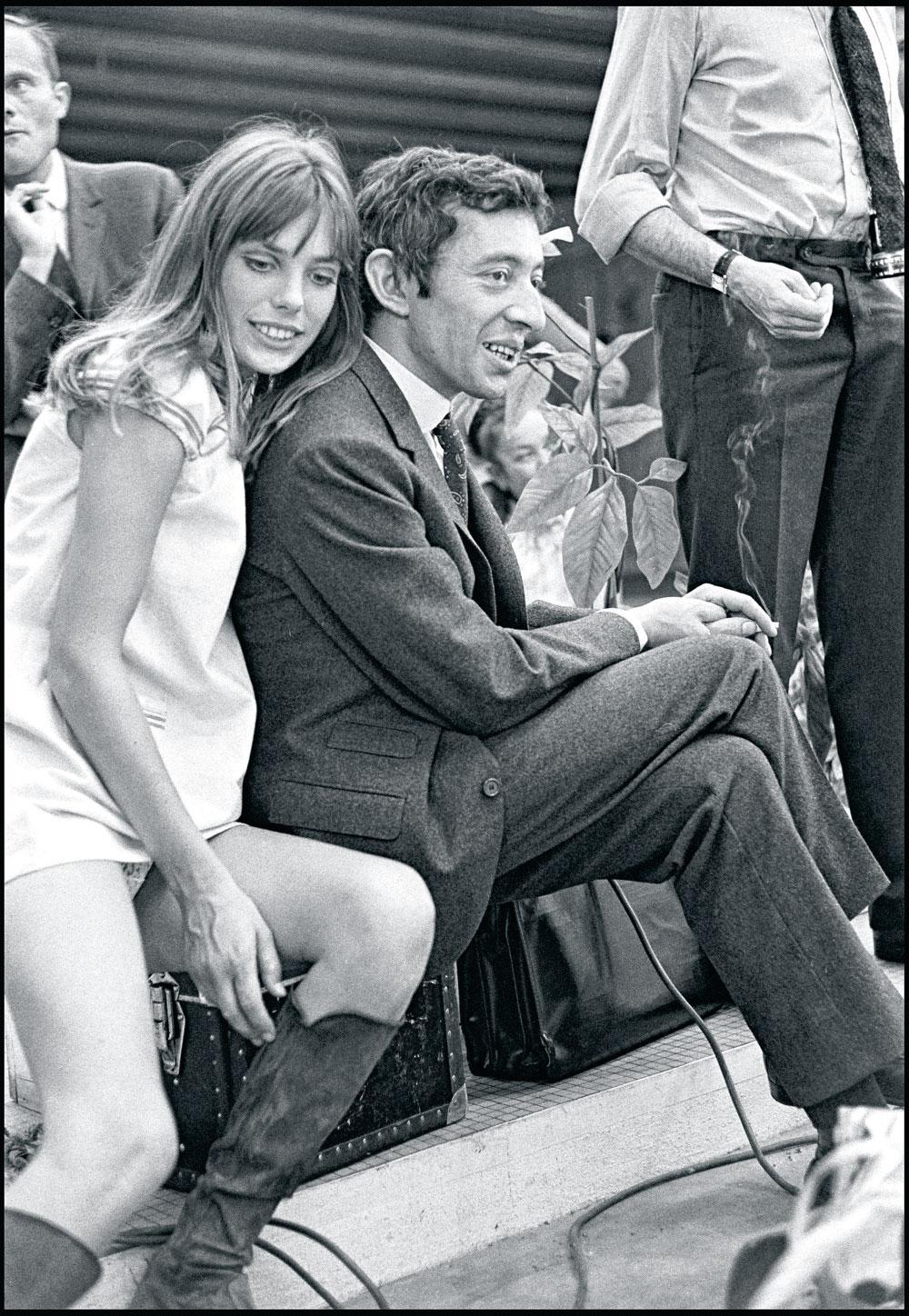 Première rencontre de Serge Gainsbourg et Jane Birkin sur le tournage du film Slogan, réalisé par Pierre Grimblat en 1968.