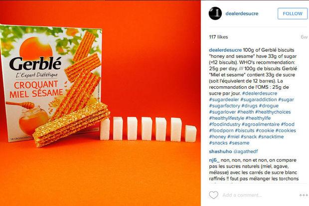Un compte Instagram pour visualiser la quantité de sucre contenue dans nos produits préférés