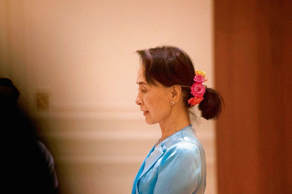 Aung San Suu Kyi, à Naypyidaw, le 28 novembre. 