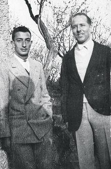 Le surréalisme prend ses quartiers à la villa. Salvador Dalí et Charles de Noailles, Hyères, février 1930.