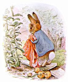 Benjamin Bunny, dans Jeannot Lapin, de Beatrix Potter