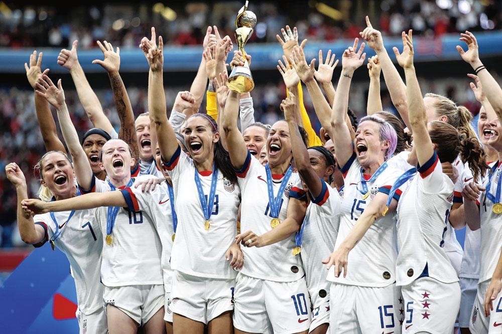 Parmi les femmes qui se sont imposées en 2019 : les joueuses américaines lors de la Coupe du monde de foot féminin.