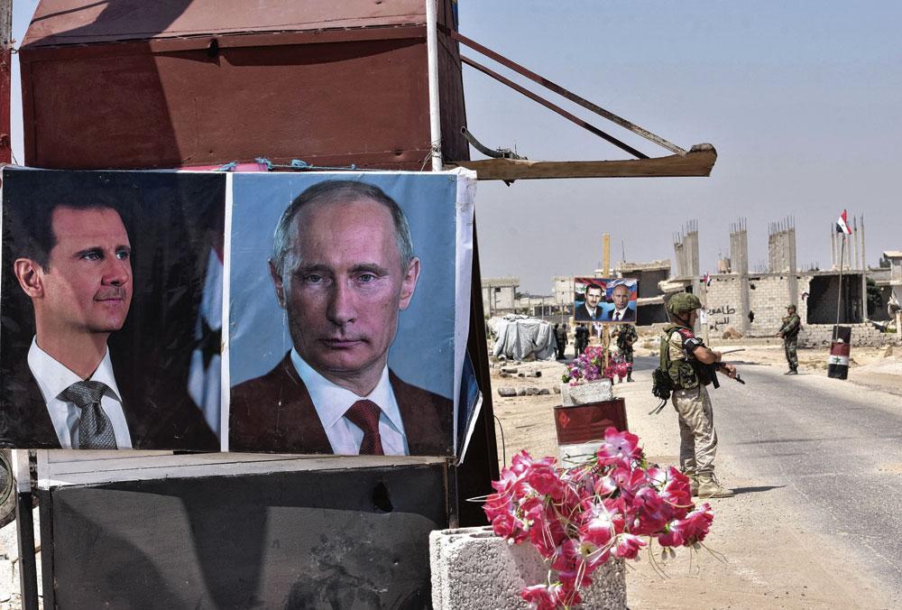 L'intervention militaire de la Russie a permis à Bachar al-Assad de se maintenir au pouvoir en Syrie.