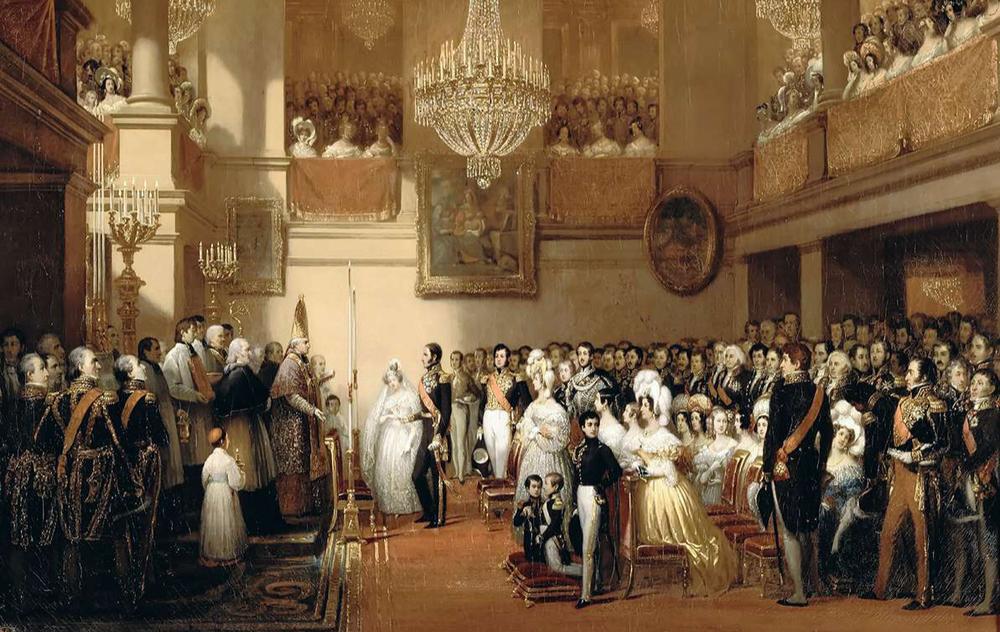 Mariage de Léopold Ier, roi des Belges, et de Louise-Marie d'Orléans, le 9 août 1832.