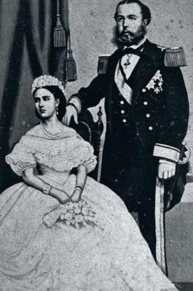 Charlotte et Maximilien, éphémères impératrice et empereur du Mexique.