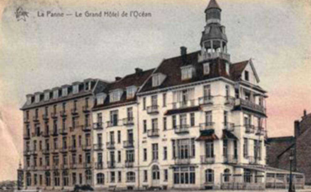 L'hôtel l'Océan, à La Panne, est utilisé comme hôpital militaire.