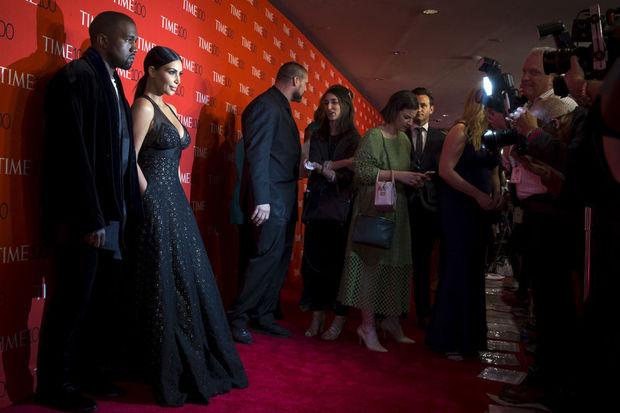 Kim Kardashian et son mari Kanye West, couple people par excellence