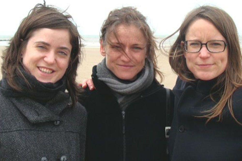 Tine Nys (au milieu) et ses soeurs 