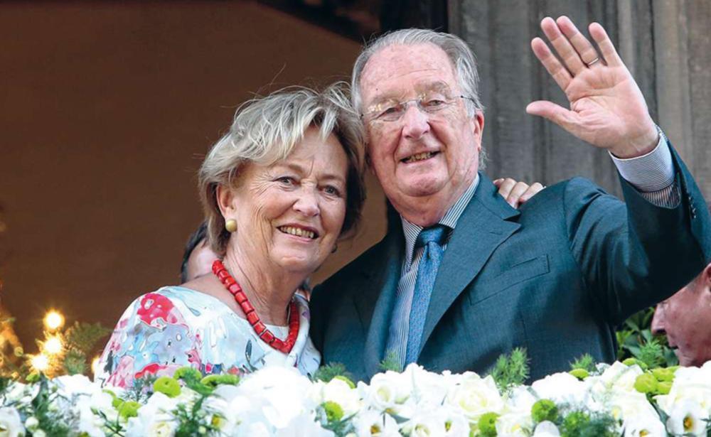 19 juillet 2013. La reine Paola et le roi Albert II en visite à Liège.