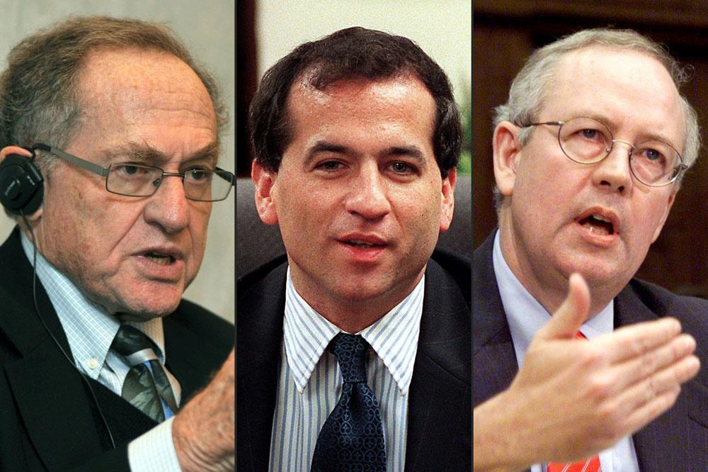 Alan Dershowitz,Robert Ray, Kenneth Starr