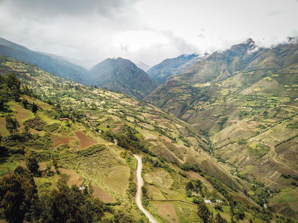 Les montagnes de Huànuco, l'une des régions les plus précaires du Pérou.