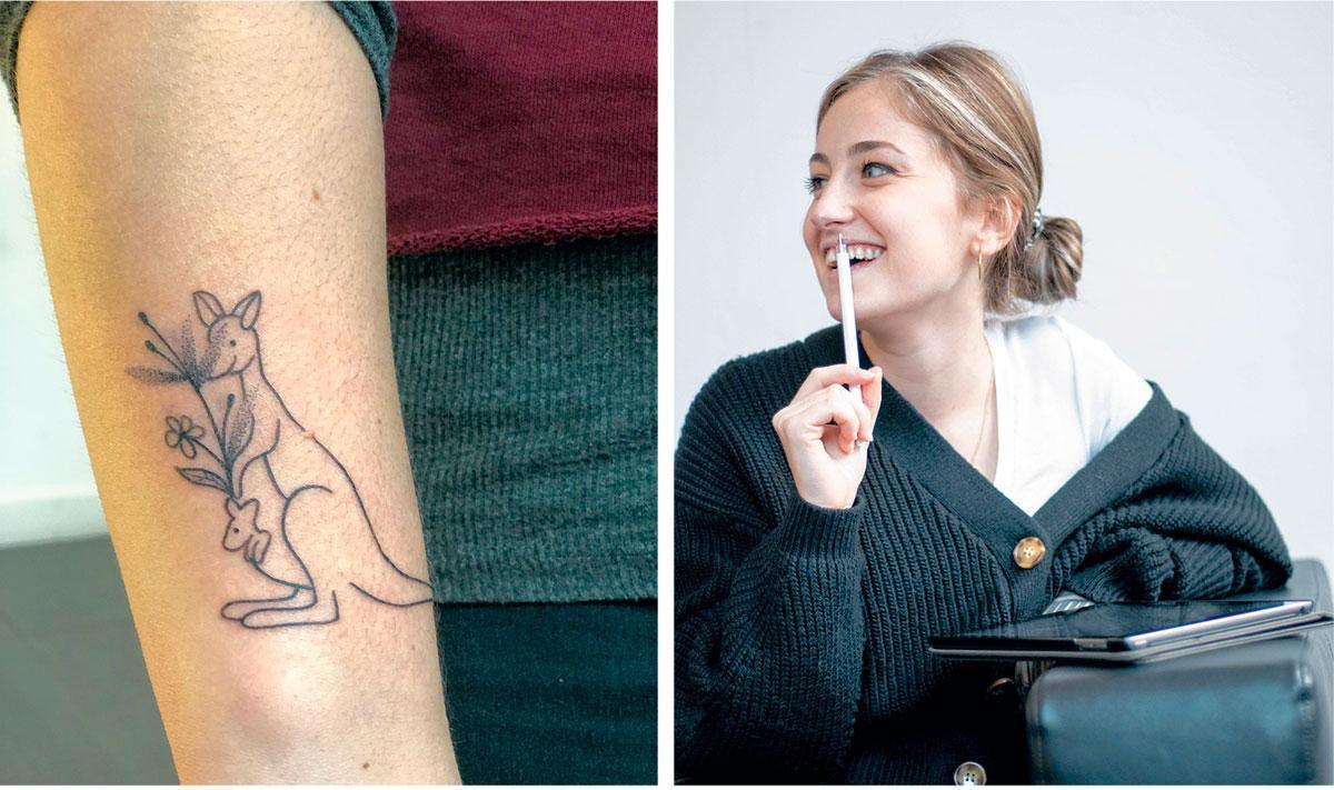 Tatoueuse de métier, Shana Compère contribue à sa façon aux récoltes de dons.